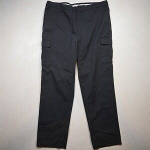 Aramark 38x34 Blue Gray Adjustec Stretch Straight Cargo Mens Pants